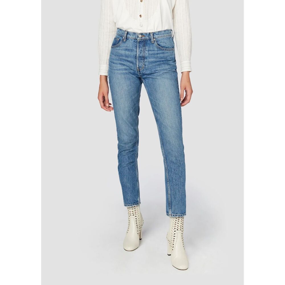 DEREK LAM 10 CROSBY Jeans Womens Size 25 Light Wash Straight High Rise LOU